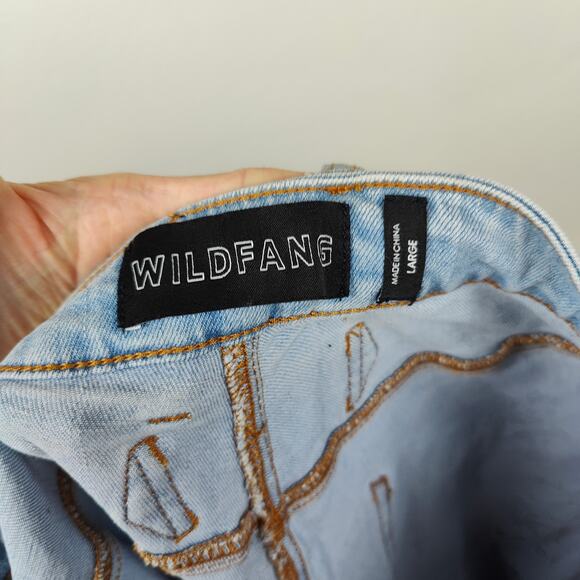 Wildfang Essential Work Denim Pant Womens Large Light Wash Carpenter Jeans - Picture 11 of 14